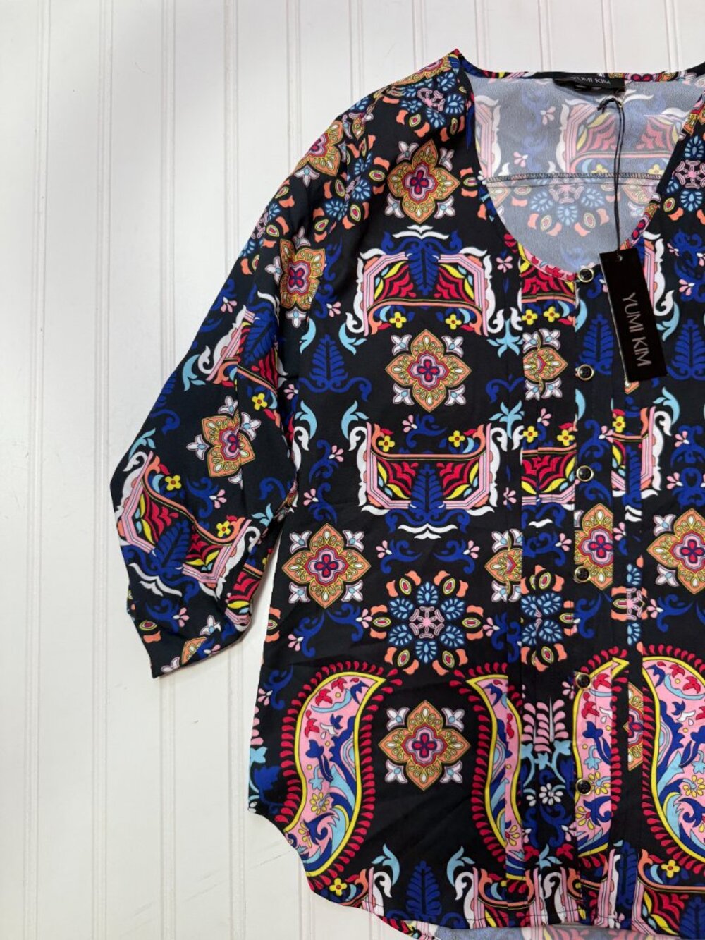 Yumi Kim Lizzie Top Y2K 00s Paisley Print Blouse NWT size XS - Picture 4 of 8